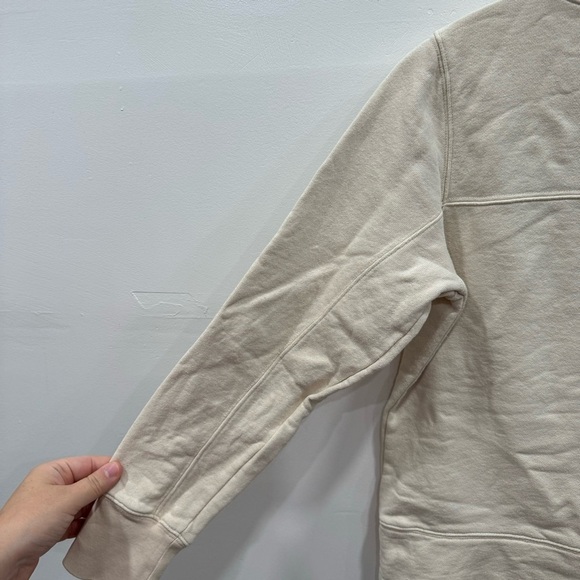 Madewell Arrowhead Lodge Funnel Neck Sweatshirt Small Cream - Picture 6 of 7